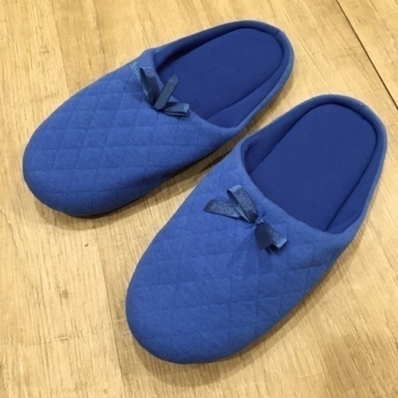 NWT Avon Blue Slide On Slippers 9-10 - Picture 2 of 7